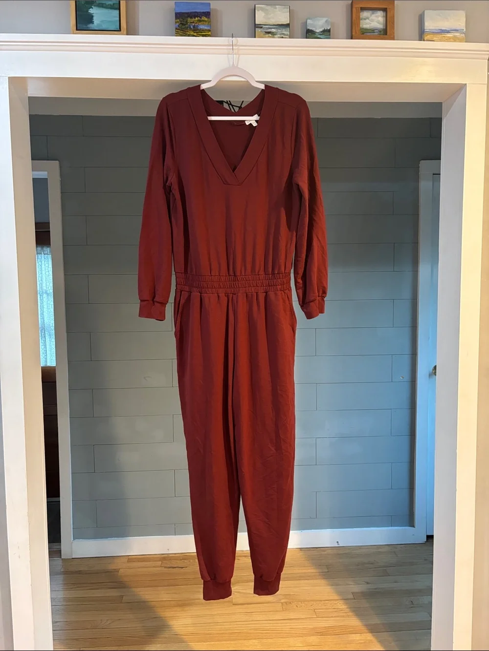 Garnet Hill‎ French Terry Jogger Jumpsuit